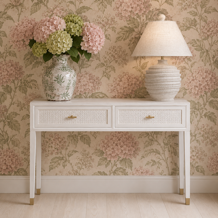 BALI 2 DRAWER CONSOLE TABLE 100x35x87cm